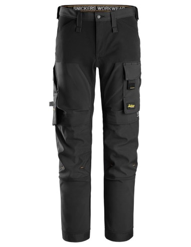 6375 Pantalones largos de trabajo elasticos 4 vias AllroundWork color negro