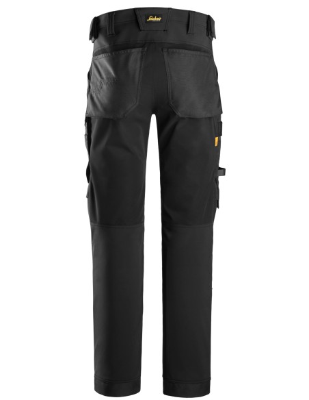 6375 Pantalones largos de trabajo elasticos 4 vias AllroundWork color negro