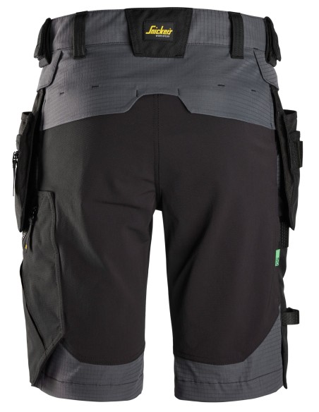 6172 Pantalones cortos de trabajo bolsillos flotantes desmontables FlexiWork color gris acero