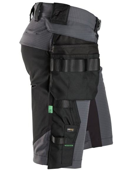 6172 Pantalones cortos de trabajo bolsillos flotantes desmontables FlexiWork color gris acero