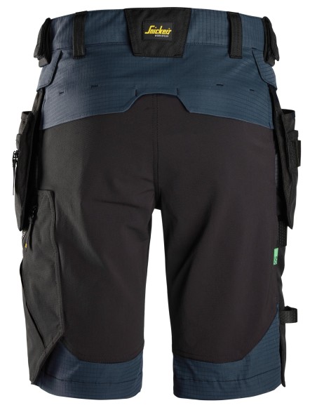 6172 Pantalones cortos de trabajo bolsillos flotantes desmontables FlexiWork color azul marino