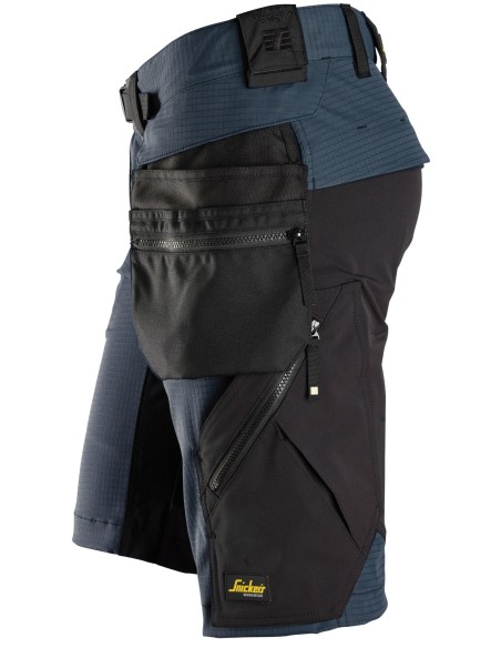 6172 Pantalones cortos de trabajo bolsillos flotantes desmontables FlexiWork color azul marino