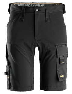 6173 Pantalones cortos de trabajo elasticos AllroundWork negros