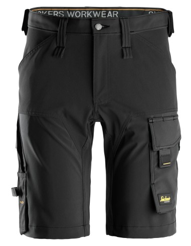 6173 Pantalones cortos de trabajo elasticos AllroundWork negros