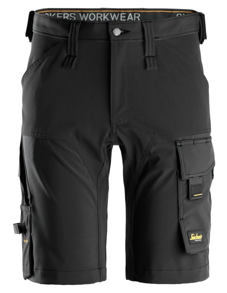 6173 Pantalones cortos de trabajo elasticos AllroundWork negros