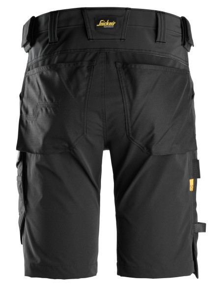 6173 Pantalones cortos de trabajo elasticos AllroundWork negros