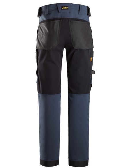 6375 Pantalones largos de trabajo elasticos 4 vias AllroundWork color azul marino