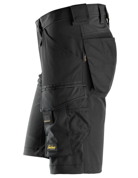 6173 Pantalones cortos de trabajo elasticos AllroundWork negros