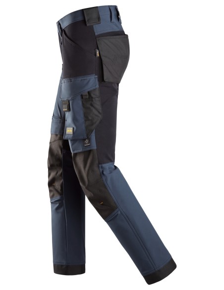 6375 Pantalones largos de trabajo elasticos 4 vias AllroundWork color azul marino