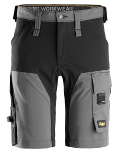 6173 Pantalones cortos de trabajo elasticos AllroundWork grises