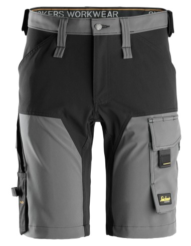 6173 Pantalones cortos de trabajo elasticos AllroundWork grises