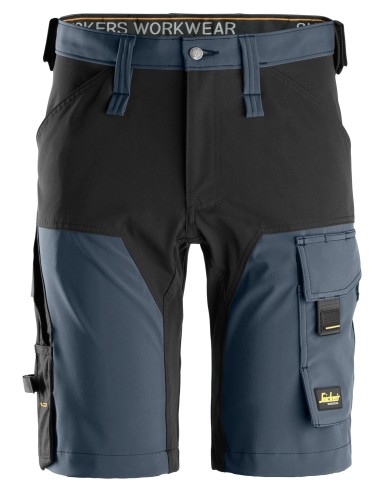 6173 Pantalones cortos de trabajo elasticos AllroundWork azul marino