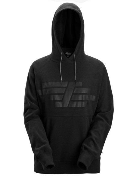 8070 Sudadera mujer AllroundWork Polartec con capucha de rizo color negro
