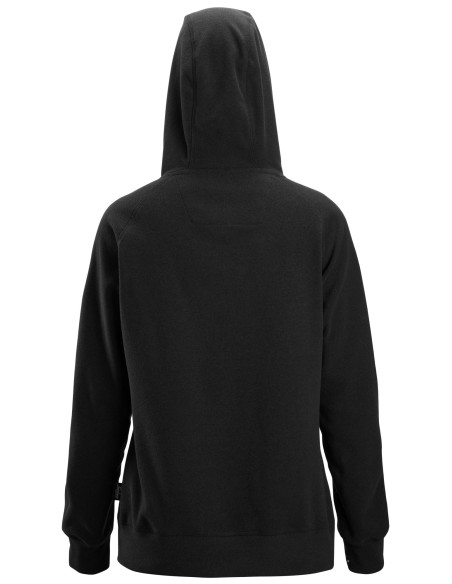 8070 Sudadera mujer AllroundWork Polartec con capucha de rizo color negro
