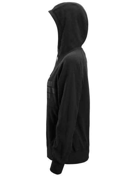 8070 Sudadera mujer AllroundWork Polartec con capucha de rizo color negro