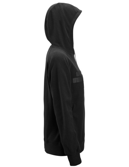 8070 Sudadera mujer AllroundWork Polartec con capucha de rizo color negro