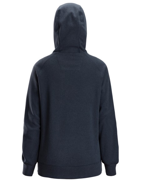 8070 Sudadera mujer AllroundWork Polartec con capucha de rizo color azul marino jaspeado