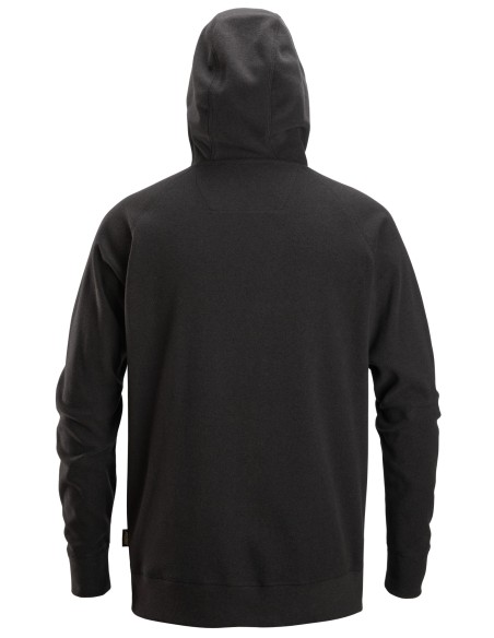 8075 Sudadera AllroundWork Polartec con capucha de rizo color negro