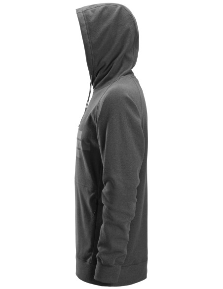 8075 Sudadera AllroundWork Polartec con capucha de rizo color gris acero
