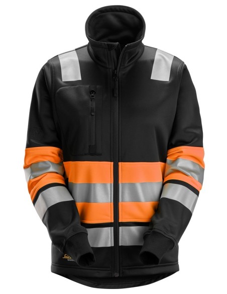 8077 Chaqueta con cremallera completa para mujer de alta visibilidad clase 1 color naranja/ negro