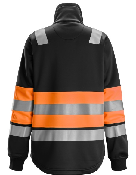 8077 Chaqueta con cremallera completa para mujer de alta visibilidad clase 1 color naranja/ negro