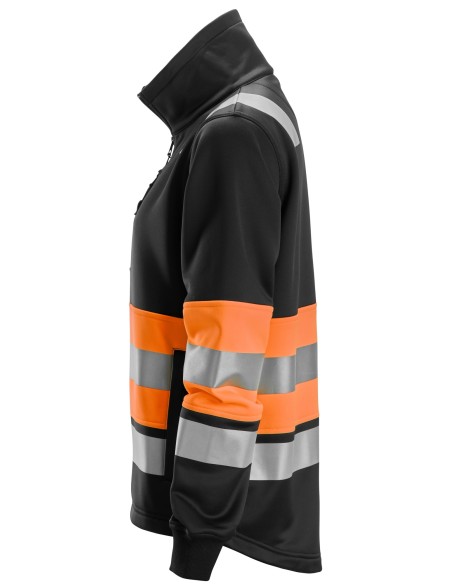 8077 Chaqueta con cremallera completa para mujer de alta visibilidad clase 1 color naranja/ negro
