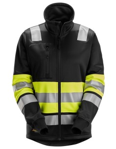 8077 Chaqueta con cremallera completa para mujer de alta visibilidad clase 1 color amarillo/ negro