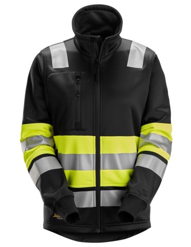 8077 Chaqueta con cremallera completa para mujer de alta visibilidad clase 1 color amarillo/ negro