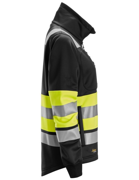 8077 Chaqueta con cremallera completa para mujer de alta visibilidad clase 1 color amarillo/ negro