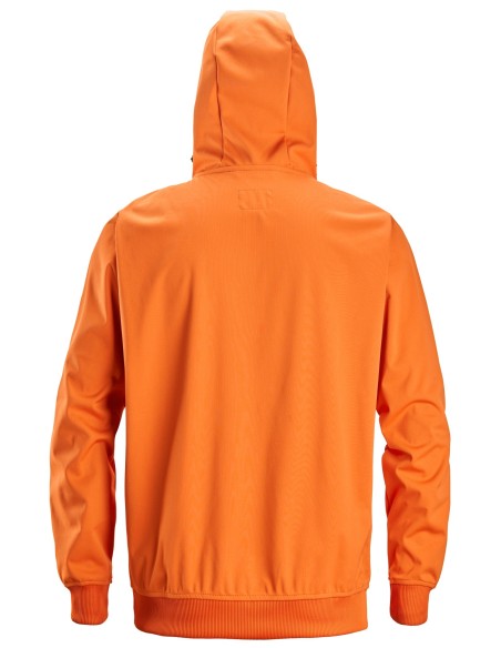 8400 Chaqueta cortavientos elastica FlexiWork naranja con capucha y media cremallera