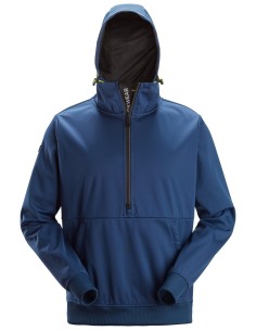 8400 Chaqueta cortavientos elastica FlexiWork azul oscuro con capucha y media cremallera