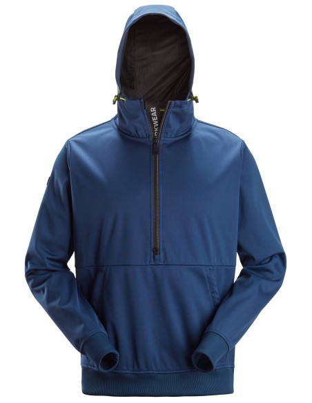 8400 Chaqueta cortavientos elastica FlexiWork azul oscuro con capucha y media cremallera