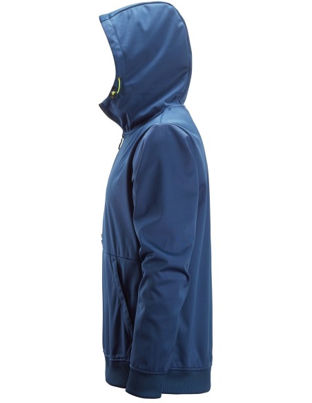 8400 Chaqueta cortavientos elastica FlexiWork azul oscuro con capucha y media cremallera