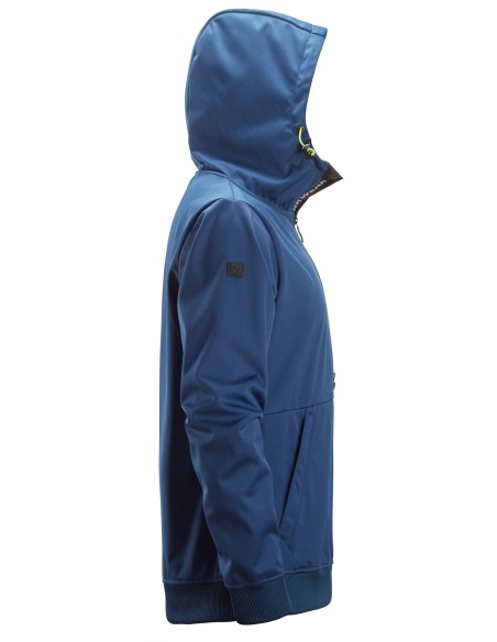 8400 Chaqueta cortavientos elastica FlexiWork azul oscuro con capucha y media cremallera