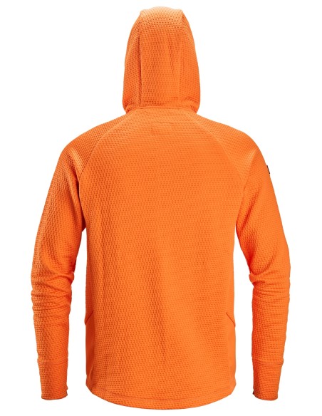 8405 Chaqueta intermedia FlexiWork naranja con capucha y cremallera completa