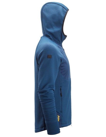 8405 Chaqueta intermedia FlexiWork azul oscuro con capucha y cremallera completa
