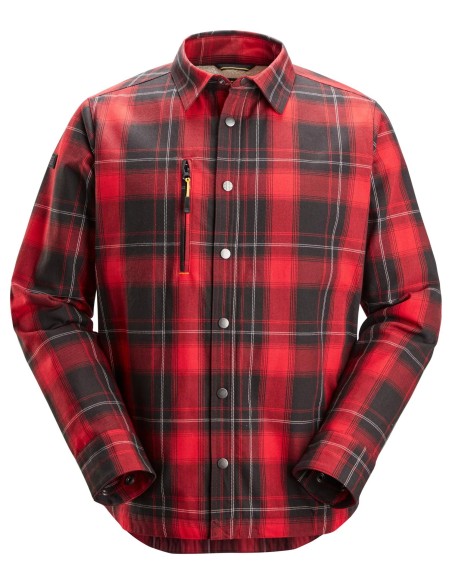 8522 Camisa aislante AllroundWork rojo-negro