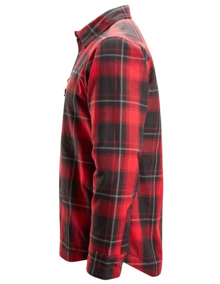 8522 Camisa aislante AllroundWork rojo-negro