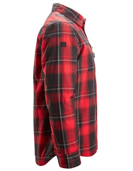8522 Camisa aislante AllroundWork rojo-negro