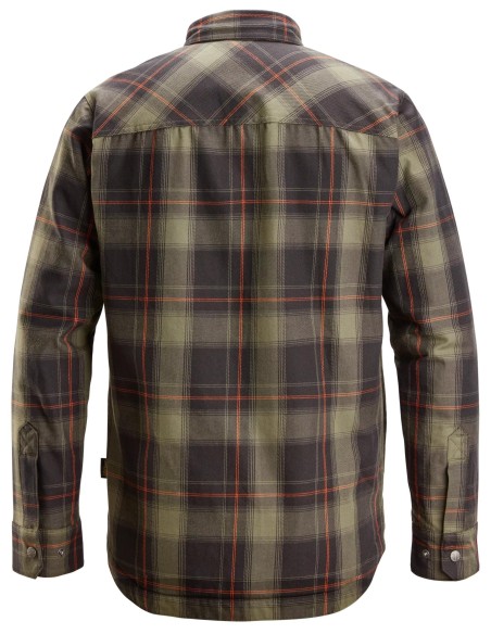 8522 Camisa aislante AllroundWork verde caqui-negro