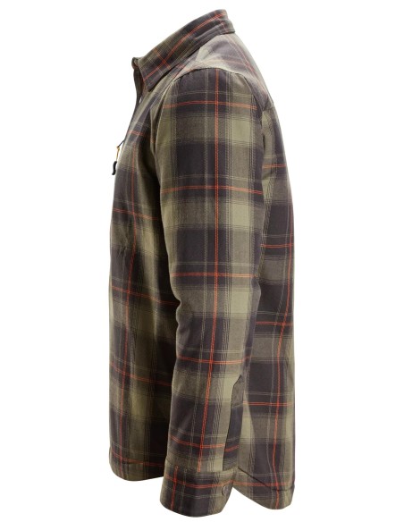 8522 Camisa aislante AllroundWork verde caqui-negro