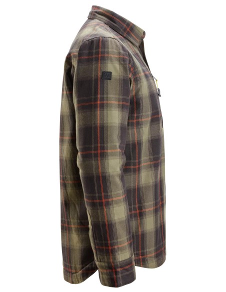 8522 Camisa aislante AllroundWork verde caqui-negro