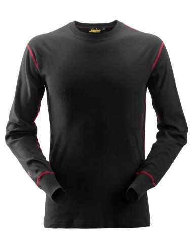 9461 Camiseta de manga larga con cuello redondo ProtecWork negro