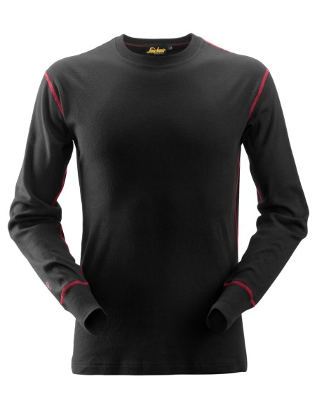 9461 Camiseta de manga larga con cuello redondo ProtecWork negro