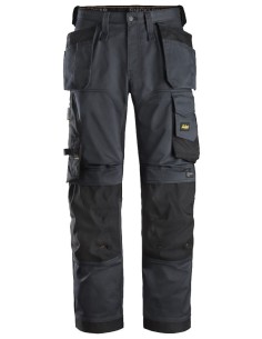 6251 Pantalones largos de trabajo elasticos ajuste holgado AllroundWork Loose Fit bolsillos flotantes gris acero/negro