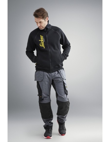 6251 Pantalones largos de trabajo elasticos ajuste holgado AllroundWork Loose Fit bolsillos flotantes gris acero/negro