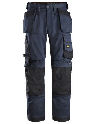 6251 Pantalones largos de trabajo elasticos ajuste holgado AllroundWork Loose Fit bolsillos flotantes azul marino/negro