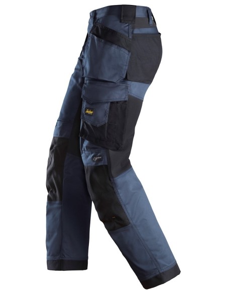 6251 Pantalones largos de trabajo elasticos ajuste holgado AllroundWork Loose Fit bolsillos flotantes azul marino/negro