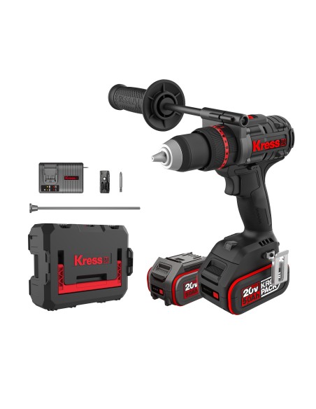 TALADRO PERCUTOR BRUSHLESS 20V 150NM 2 BATERIAS 5,0AH KUC35.1