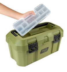 CAJA HERRAMIENTAS 46 NEGRA CIERRE METALICO 500 X 279 X 254 MM